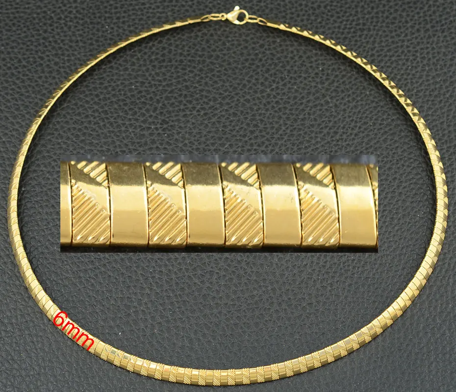 Gold Color NGCGAIAJ Модные Нержавеющая сталь Ювелирное Украшение, 3/4/6/8 мм OMG Красочные колье Цепочки и ожерелья воротник не сужающийся книзу массивный для Для женщин Мода змея цепи подарок для девочки - Окраска металла: Gold Color NGCGAIAJ