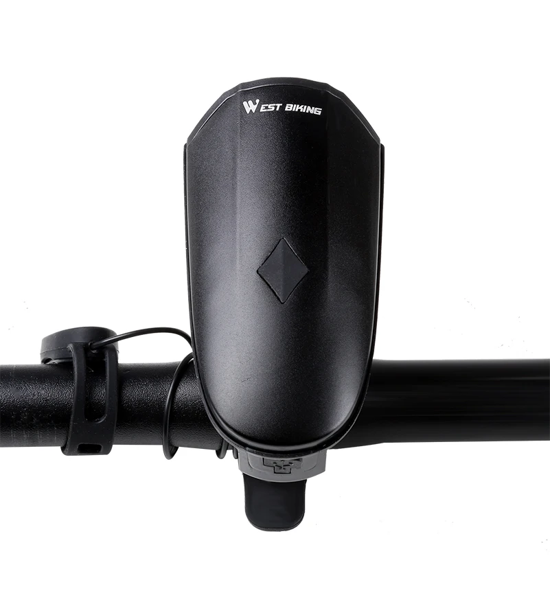 WEST BIKING велосипедный звонок, зарядка от usb, велосипедные электронные гудки светильник, 140 дБ, водонепроницаемый, сильный громкий звонок, безопасность, велосипедные звонки