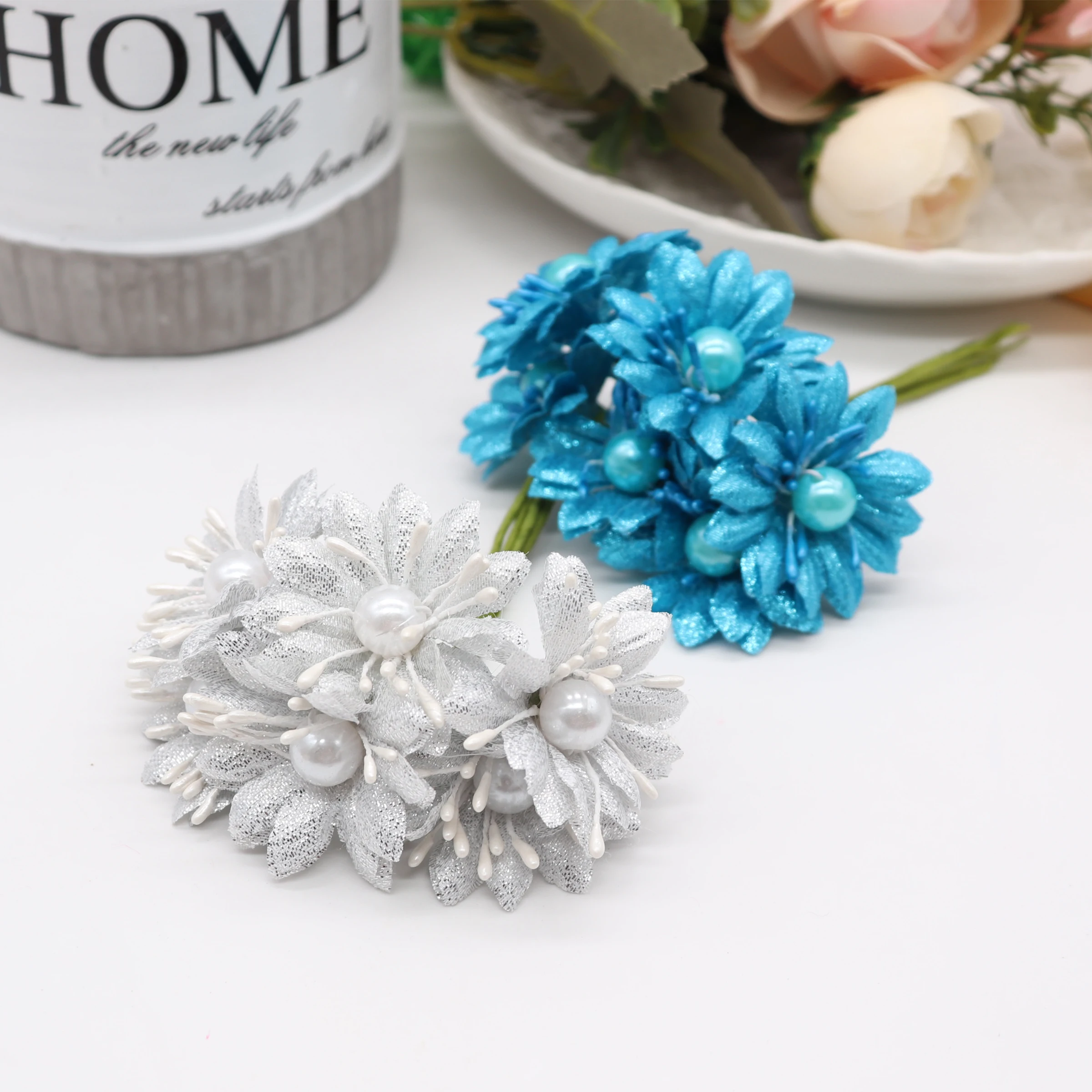 6 шт. Шелковый букет Сакура искусственный цветок мака свадебное украшение для