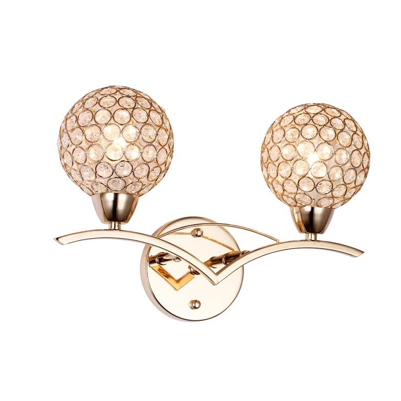 Современные хрустальные настенные светильники двунаправленный зеркальный