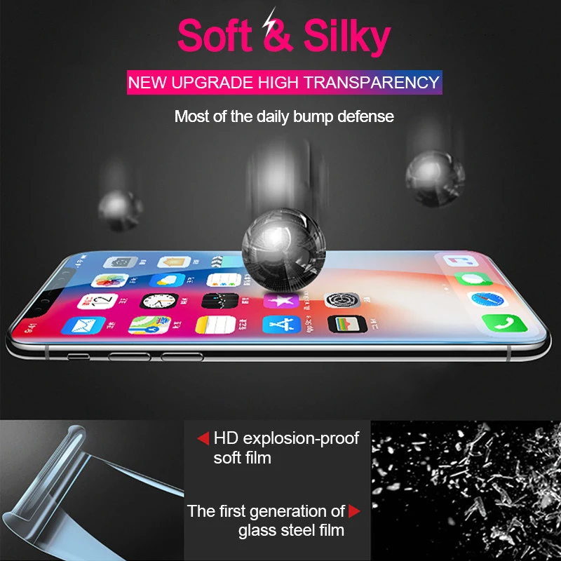 Marjay полный Экран Защитная пленка для iphone X 7 Plus мягкая 8 HD протектор фильм 6 6s плюс |
