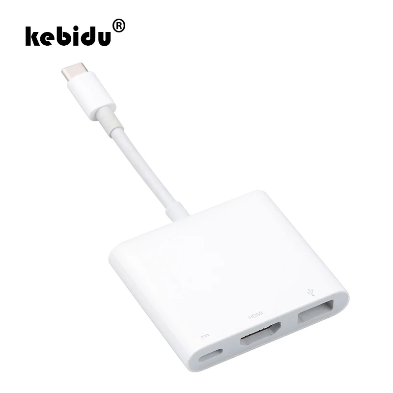 Многофункциональный зарядный кабель переходник с USB C на HDMI совместимый 3 1 Тип