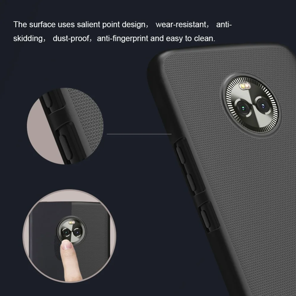 10 шт./лот Nillkin супер матовый защитный чехол для Motorola Moto X4 жесткая задняя крышка из ПК чехол для Moto X 4 Чехол 5,2 дюймов
