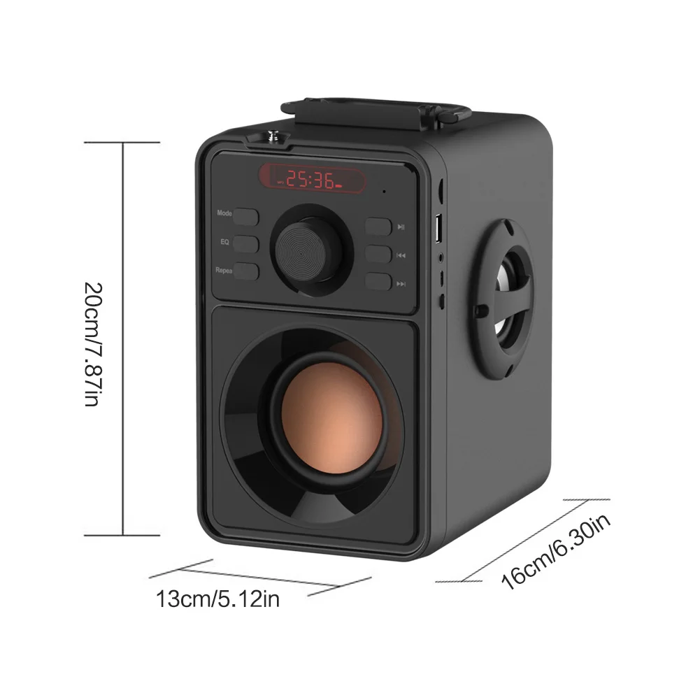 Беспроводной внешний динамик 10 Вт Мощный сабвуфер тяжелый бас беспроводной динамик домашний стерео 3D звуковая коробка Bluetooth V4.2 дистанционное управление