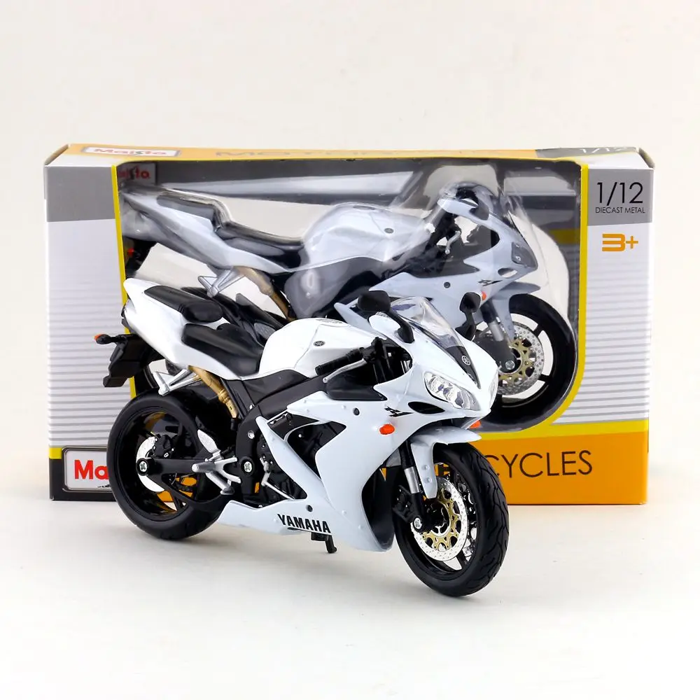 Модель мотоцикла Maisto/масштаб 1:12/имитация под давлением/модель YAMAHA YZF R1