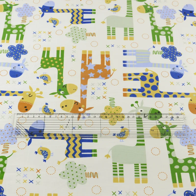 Хлопок Teramila постельные принадлежности украшение Жираф ткань дом текстиль