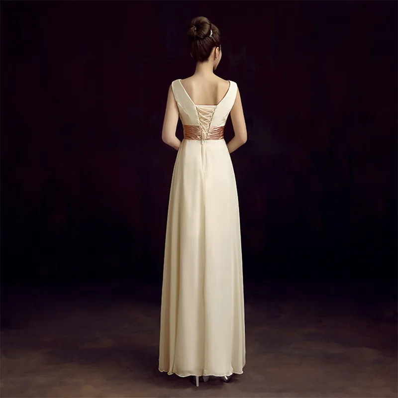 Robe de soiree вечернее платье с v-образным вырезом простое однотонное Плиссированное Шифоновое Платье Vestidos de festa платья для выпускного вечера на заказ