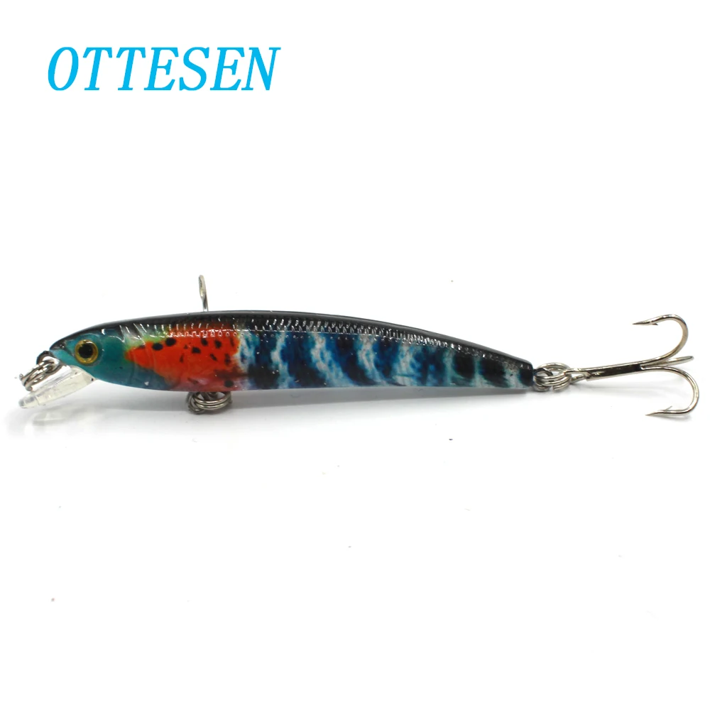 OTTESEN 4 шт./лот 7 5 см 6 г Минноу плавающие приманки Жесткий bassbait swimbait topwater оснащен