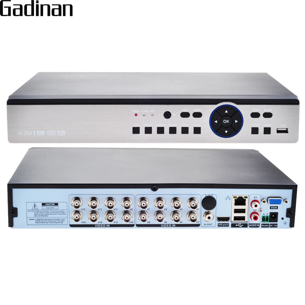 GADINAN 16CH 4MP/Гибридный 8*4 м + 8 * IP и формирующая листы для кровли 4 5 в 1 AHD TVI CVI/CVBS/IP