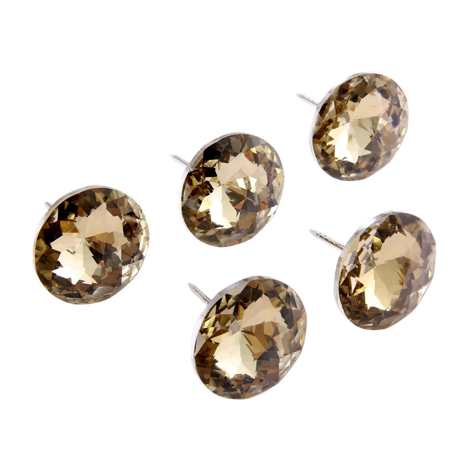 30mm C DRELD 5 шт. Diamond мебельные гвозди пуговицы со стразами мебель Tacks шпильки контактный 20/25/30 мм диван отделка стен комплектующая деталь для офисной мебели - Цвет: 30mm C