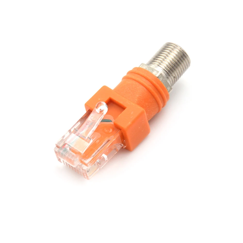 F-тип соединитель RF мама к RJ45 Мужской коаксиальный баррель муфта адаптер коаксиальный адаптер RJ45 К RF разъем