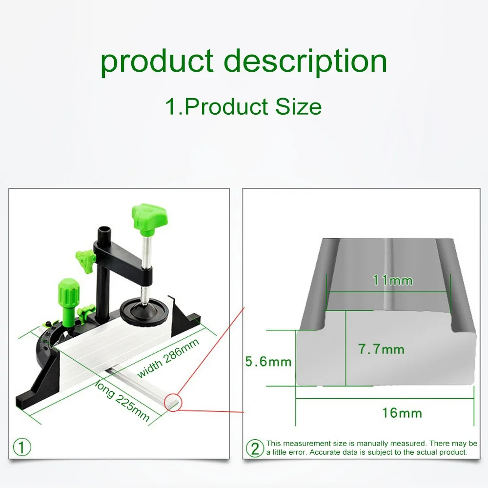

225*286mm Table Saw Special Angle Pusher Aluminum Angle Push Ruler Table Saw Miter Gauge Woodworking Tool Set DIY Carpenter Tool
