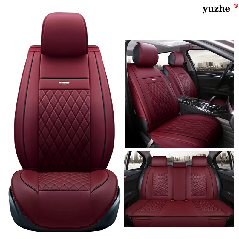 Standard Edition Кожаный чехол для сидений автомобиля Yuzhe для hyundai IX35 IX25 Sonata Santafe Tucson ELANTRA Accent Verna I30 автомобильные аксессуары Стайлинг - Название цвета: Standard Edition