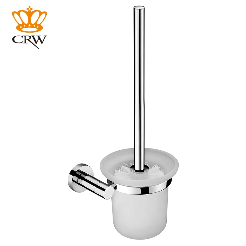 CRW Туалет Кисточки держатель с Стекло чашки хромированной набор держателем
