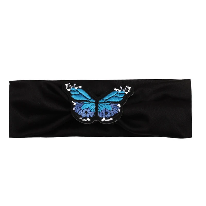 Новинка милая вязаная повязка на голову с бабочками для волос аксессуары