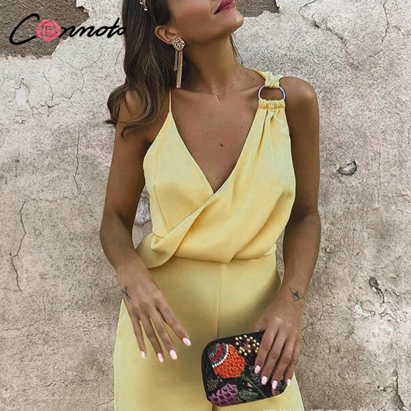 Conmoto Женские комбинезоны повседневные летние костюмы с шортами однотонные