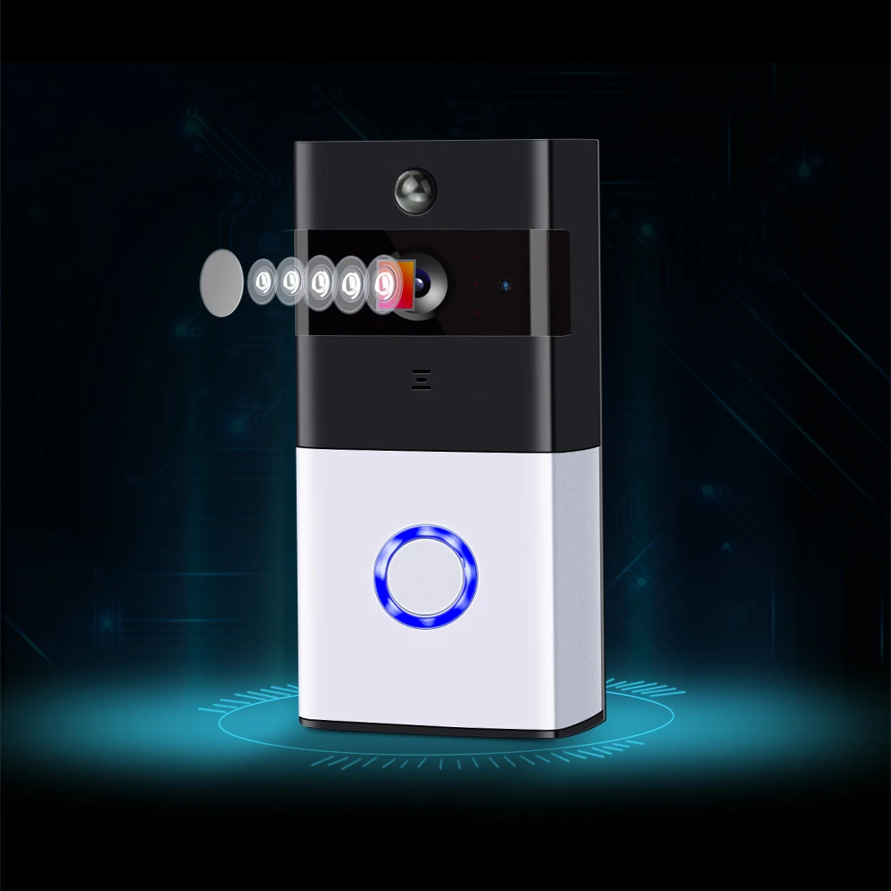 Holdoor Video Doorbell Smart bell 720P HD Wifi Security Camera Real-Time Two-Way Talk Night Vision PIR Motion Detection Wireless |