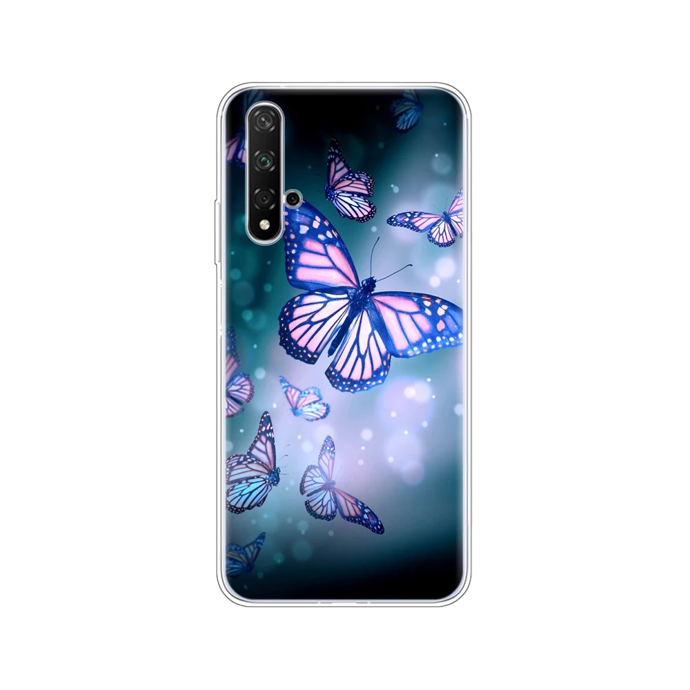 80182 Чехол для Honor 20, силиконовый чехол на заднюю панель, чехол для телефона Huawei Honor 20 Pro Lite Honor20, YAL-L21, YAL-L41, роскошный мультяшный рисунок - Цвет: 80182