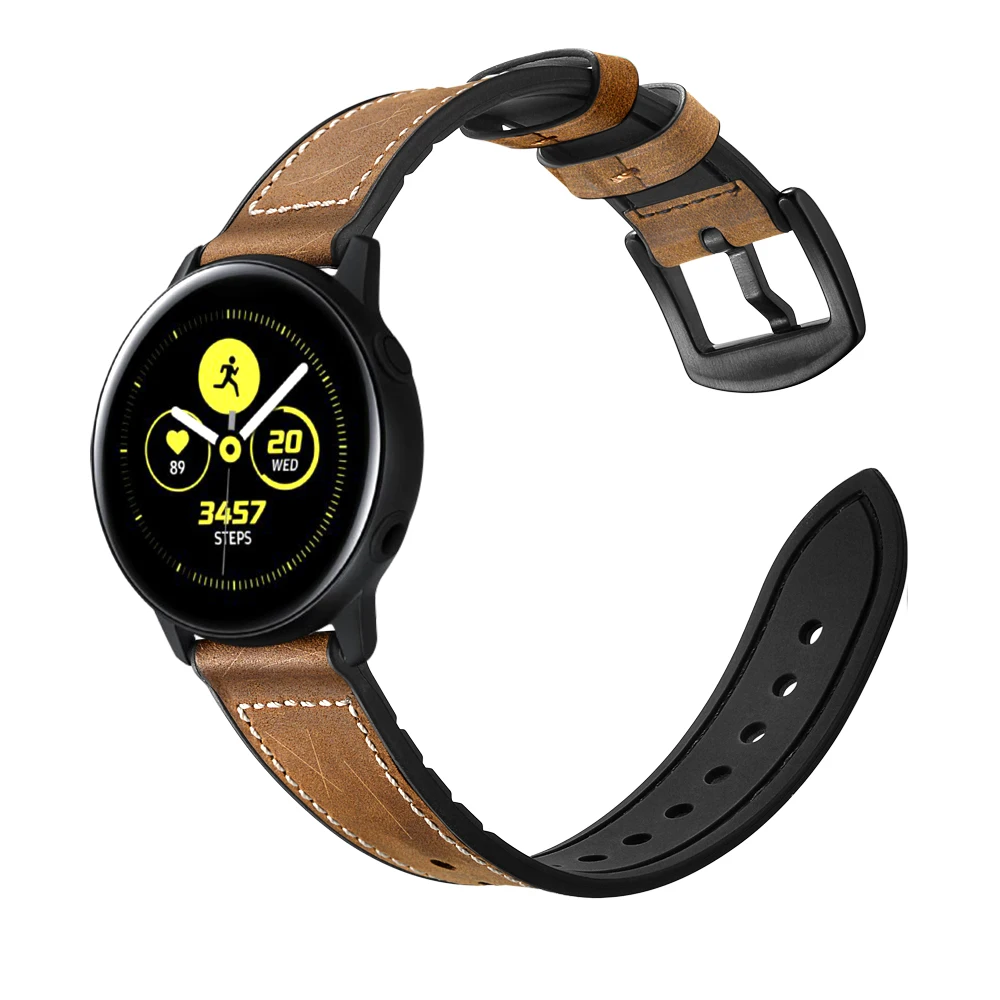 8 цветов силиконовый ремешок из натуральной кожи для samsung Galaxy Watch активный