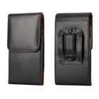 Черный кожаный чехол с зажимом для ремня, для Lg G3 IPhone 4 6 Plus Samsung Galaxy S6 S5 S4 S3 Note 4 3 2 N7100 meizu mx4 Lenovo s850