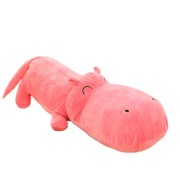 Pink 50 см/160 см, большой размер, милые бегемоты, плюшевая игрушка, бегемот, тканевая кукла, детская подушка для сна, мягкая плюшевая кукла в виде животного, свадебная кукла - Color: Pink