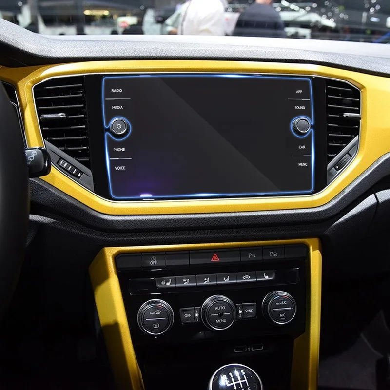 QCBXYYXH для Volkswagen T ROC 2018 Стайлинг автомобиля GPS навигация стекло защитная пленка