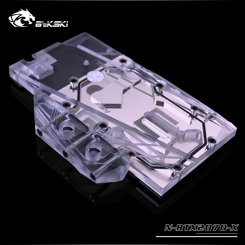 Bykski GPU cooler fit NVIDIA RTX 2070 Founders Edition Card, блок водяного охлаждения RGB RBW светильник N-RTX2070-X