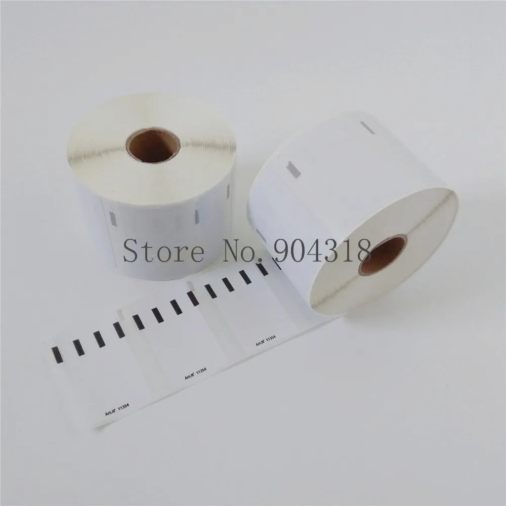 2 x рулона Dymo 11354 Совместимые Этикетки dymo11354 57 мм 32 1000 этикеток в рулоне LabelWriter 400 450
