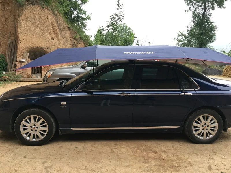 Автоматический автомобильный тент, уличный тент с дистанционным управлением, автоматический автомобильный зонтик, солнцезащитный тент для автомобиля 450x230 см