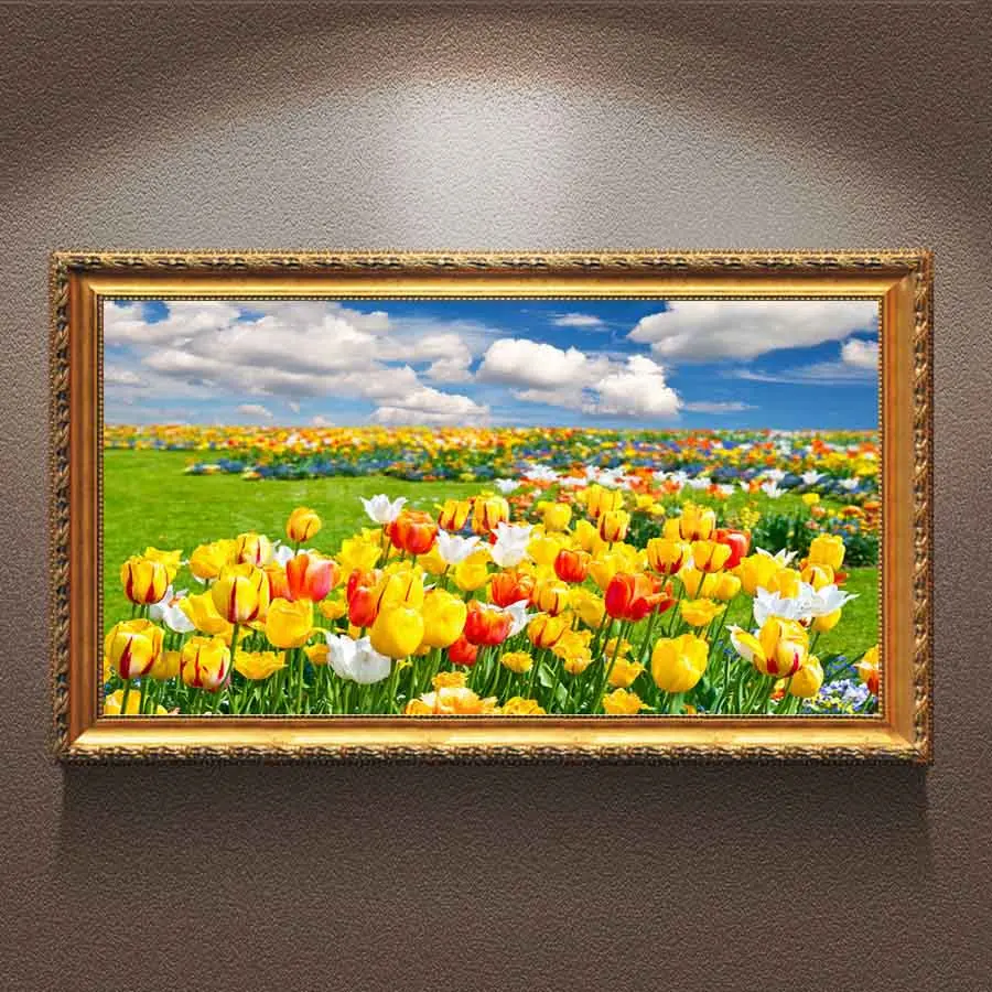 LaoJieYuan DIY diamond painting tulips flowers handmade crystal embroidery art crafts supplies home decoration daimond | Дом и сад