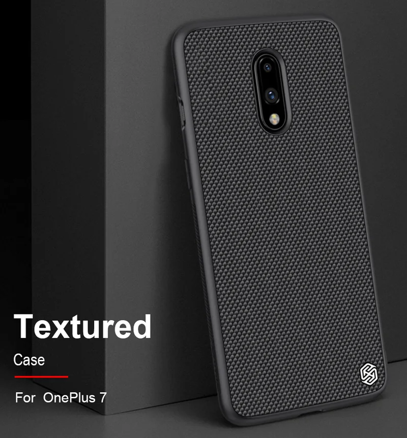 Nillkin текстурированная ткань нейлоновая текстура шаблон чехол для Oneplus 7 Pro 6T