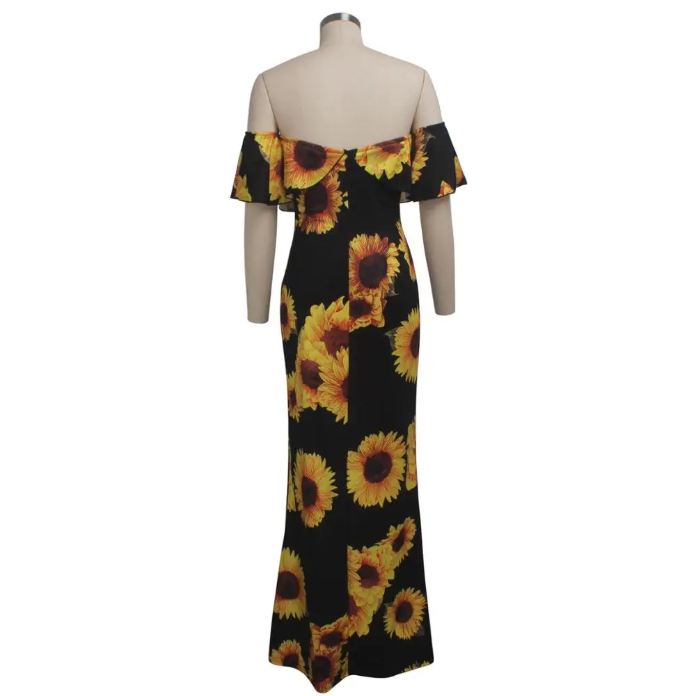 Женское прямое длинное облегающее платье без бретелек с открытыми плечами и