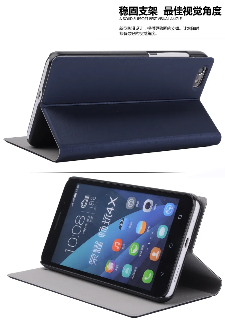 Роскошные сумки кожаный мешочек держатель для карт Стенд флип-чехол чехол Huawei