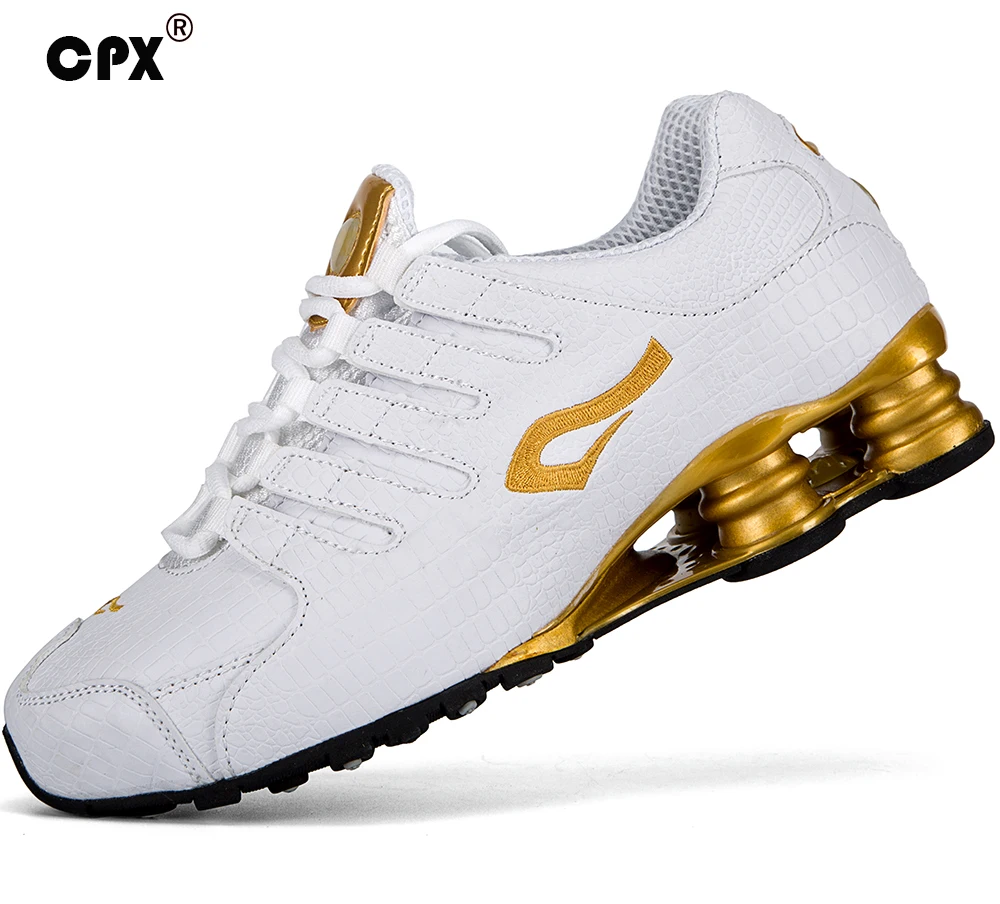 Оригинальная мужская обувь СРХ для ходьбы Shox Tech сникеры из крокодиловой кожи