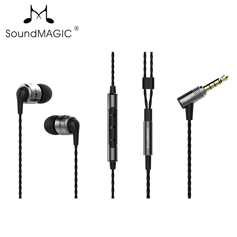 Наушники вкладыши SoundMAGIC E80C изолирующие наушники с микрофоном сильными басами