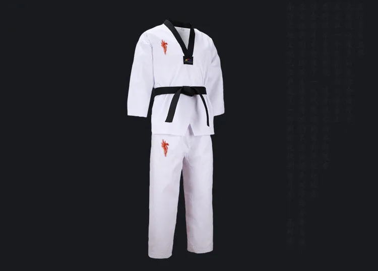 Top Quality Colored Taekwondo Uniform for adult Children Teenagers Poomsae dobok red blue black tae kwon do clothes WTF approved | Спорт и