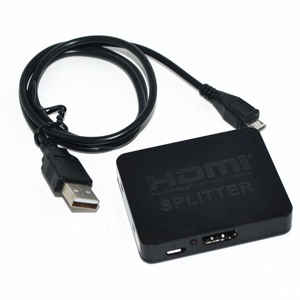 Voxlink мини 1x2 HDMI Splitter 1080 P 3D я в 2 из V1.4 дистрибьютор конвертер синий солнцезащитные