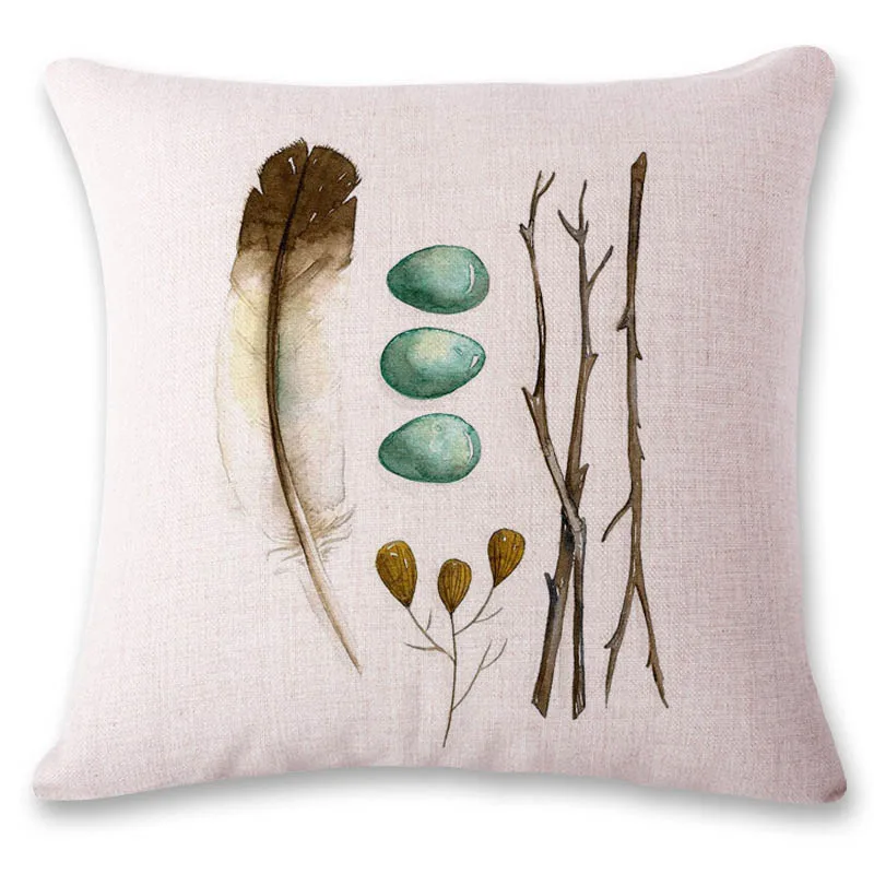 Разноцветный чехол для подушки из перьев в европейском стиле наволочка 45*45