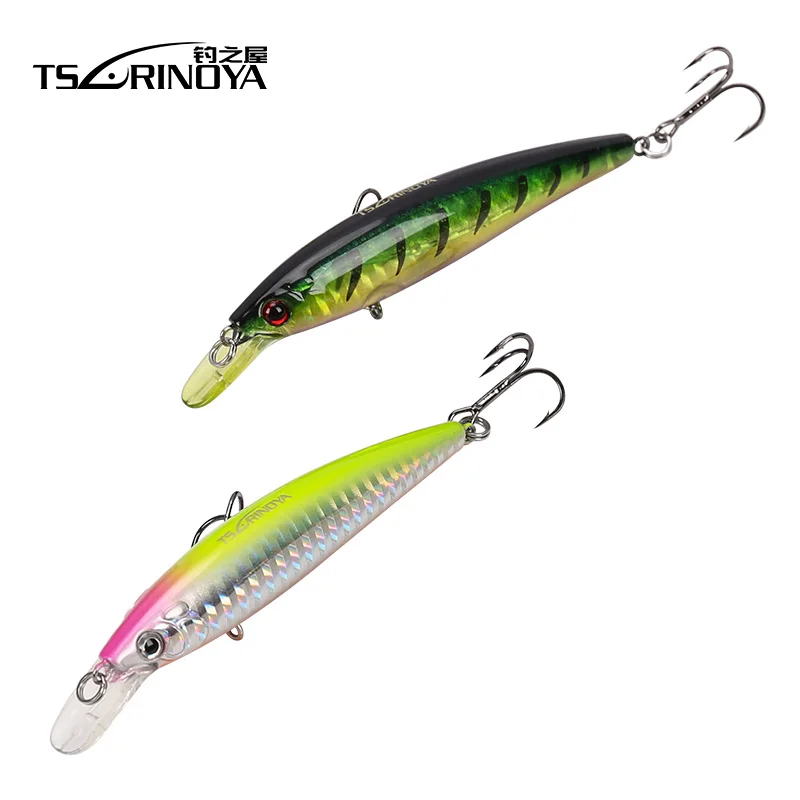 TSURINOYA приманка для рыбалки Minnow жесткая 95 мм 9 г Плавание Дайвинг 1 м искусственная