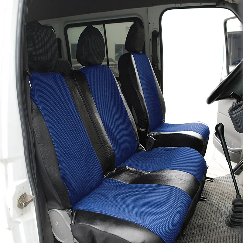 car seat 1+2 Seat Covers Car Cover for Transporter/Van Universal Fit with Artificial Leather Truck Interior Accessories | Автомобили и