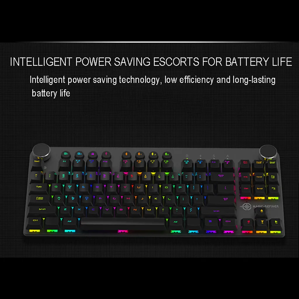 Беспроводная клавиатура OMESHIN Bluetooth + RGB двойной режим квадратный колпачок для IOS