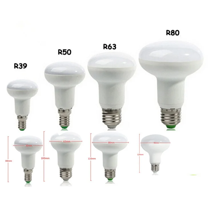 Светодиодный светильник E27 E14 R39 R50 R63 R80 светодиодный с регулируемой яркостью