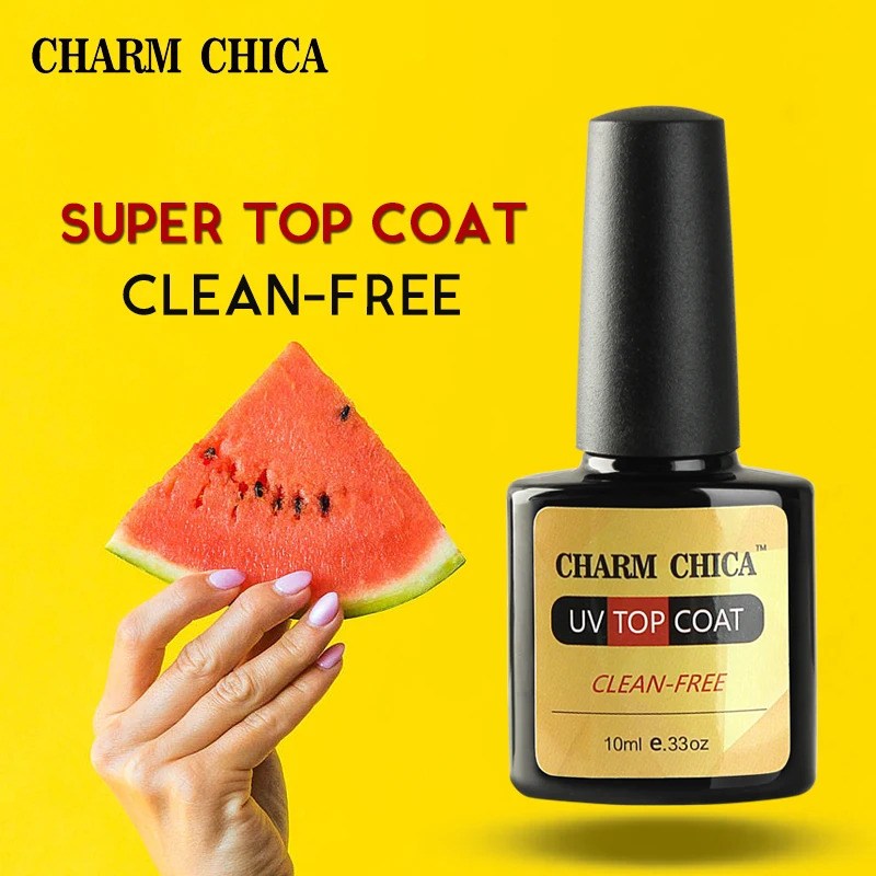 Шарм Чика базовый слой УФ гель светодиодный Matte Top Coat Soak Off длительный лак для