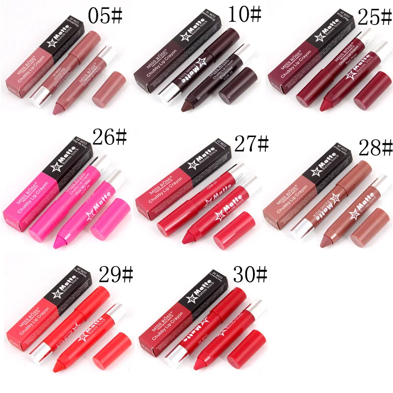 MISS ROSE брендовая водостойкая Помада карандаш стойкая губная помада матовая
