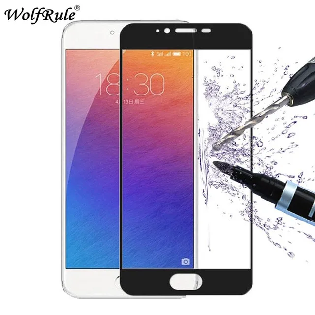 2 шт Защитная пленка для экрана Meizu Pro 6 анти-Браст 2.5D Закаленное стекло полное