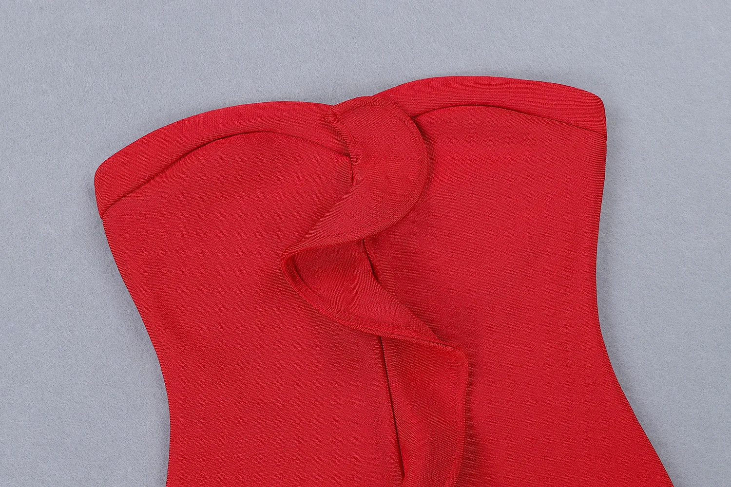 Женское летнее платье без бретелек Ropa Mujer однотонное красное Бандажное русалки с