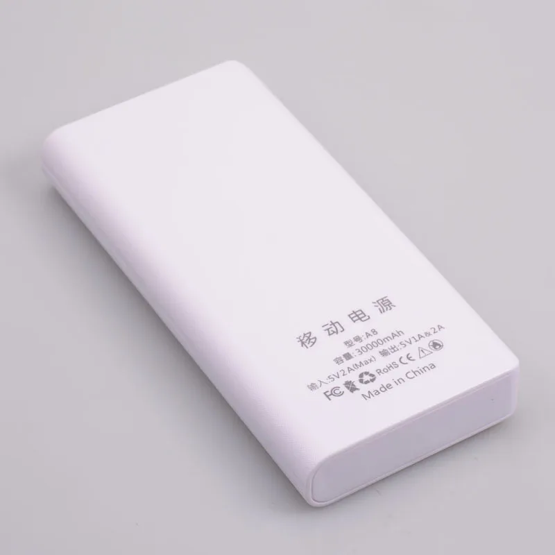 DIY портативный для банка питания 8x18650 ЖК-экран аккумулятора Pover Bank Dual USB пауэрбэнк