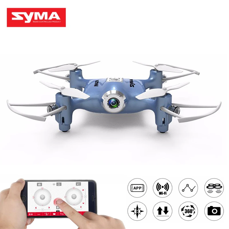 Syma X21W мини Дрон Квадрокоптер видео в режиме реального времени Дроны с камерой вид