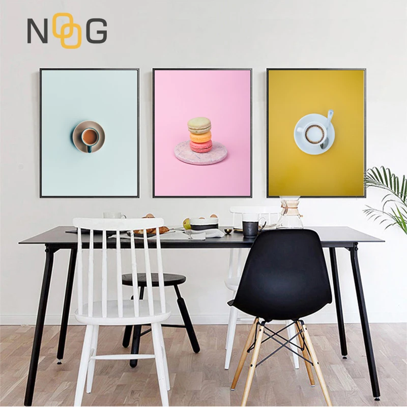 Простой скандинавский настенный постер NOOG с изображением кофейного торта