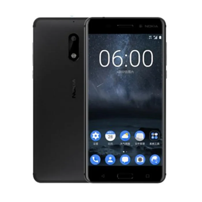 Оригинальный смартфон Nokia 6 Android 7 0 Nougat Wi Fi 5 дюйма 4 Гб ОЗУ 64 ПЗУ сканер отпечатка